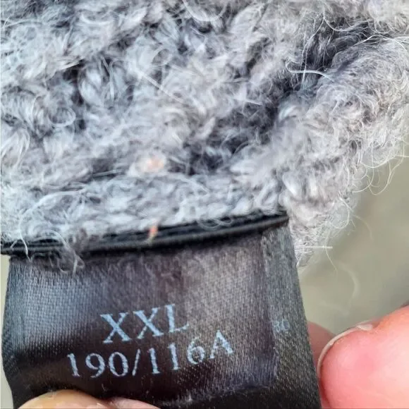 All saints oversized nubby textured gray sweater - Picture 2 of 7